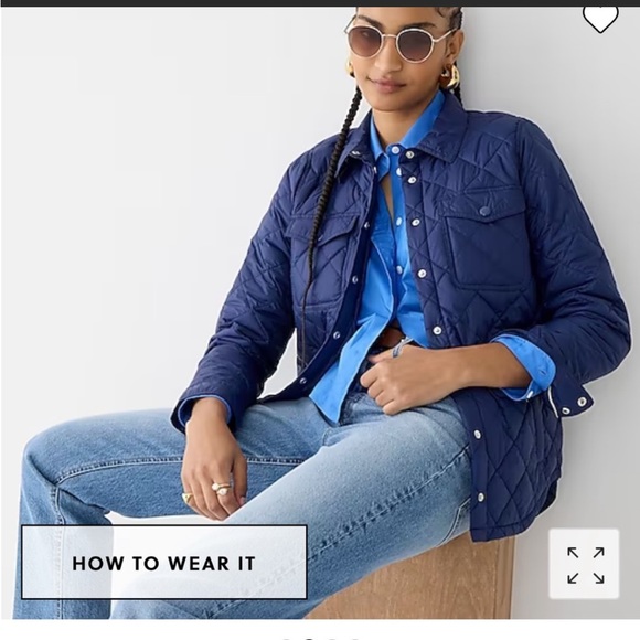 J. Crew Jackets & Coats J Crew Quilted Lightweight Shirt Jacket